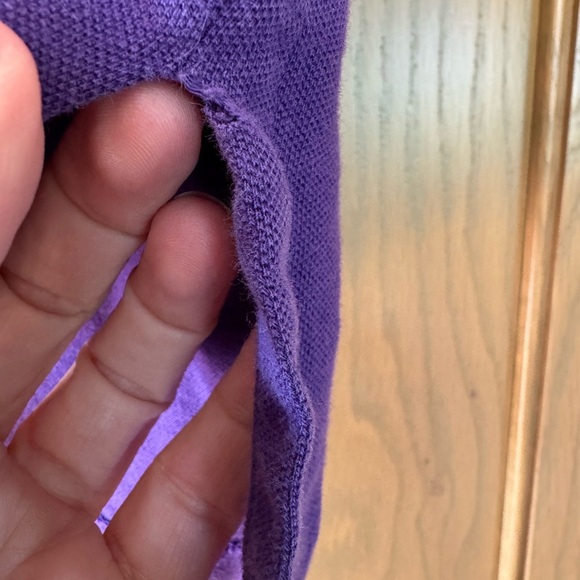 Ralph Lauren Purple Custom Fit Polo Cotton Short Sleeve Collar / Medium - Picture 7 of 13